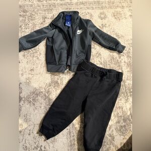 Nike Kids Gray and Black Matching Set